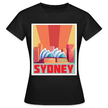 Concert de l’Opéra symphonique de Sydney en Australie - T-shirt Femme - noir - Devant - AI Model Female 172 dark (172cm)