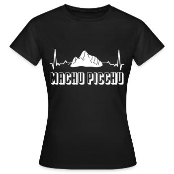 Empire Inca Machu Picchu Pérou Ville en ruine Inca - T-shirt Femme - noir - Devant - AI Model Female 172 dark (172cm)