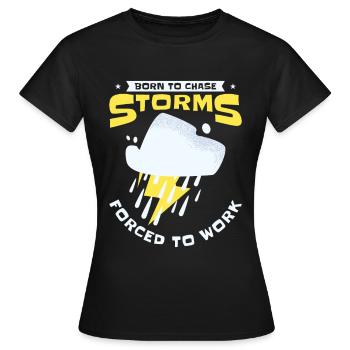 Storm Hunter Tornados Storm Chaser Cadeau - T-shirt Femme - noir - Devant - AI Model Female 172 dark (172cm)