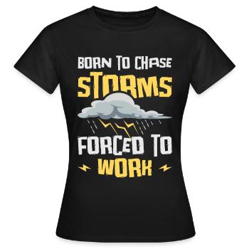 Storm Hunter Tornados Storm Chaser Cadeau - T-shirt Femme - noir - Devant - AI Model Female 172 dark (172cm)