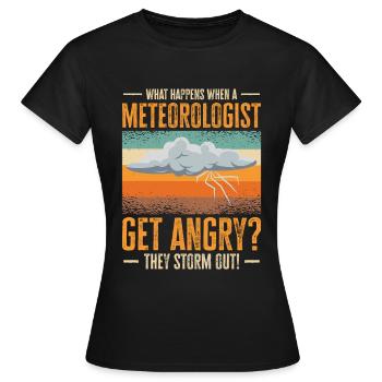 Storm Hunter Tornados Storm Chaser Cadeau - T-shirt Femme - noir - Devant - AI Model Female 172 dark (172cm)