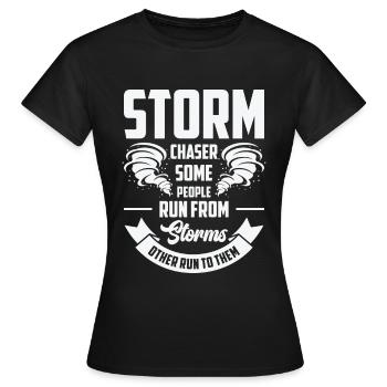 Storm Hunter Tornados Storm Chaser Cadeau - T-shirt Femme - noir - Devant - AI Model Female 172 dark (172cm)