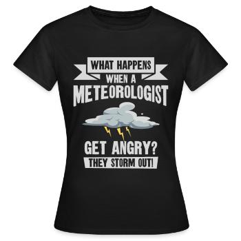 Storm Hunter Tornados Storm Chaser Cadeau - T-shirt Femme - noir - Devant - AI Model Female 172 dark (172cm)