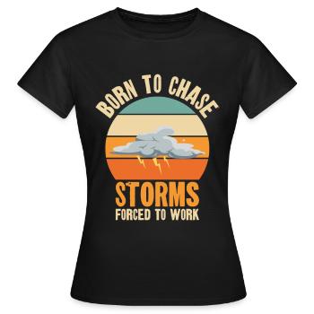 Storm Hunter Tornados Storm Chaser Cadeau - T-shirt Femme - noir - Devant - AI Model Female 172 dark (172cm)