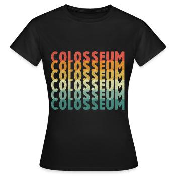 Colosseum from Rome in Italy - Women's T-Shirt - black - Front - AI Model Female 172 dark (172cm)