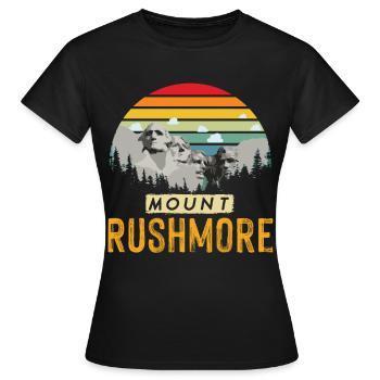 Mount Rushmore Black Hills Dakota du Sud - T-shirt Femme - noir - Devant - AI Model Female 172 dark (172cm)