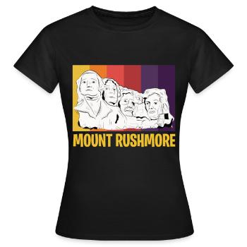Mount Rushmore Amerika Präsidenten Denkmal - Frauen T-Shirt - Schwarz - Vorne - AI Model Female 172 dark (172cm)