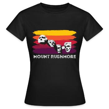 Mount Rushmore Black Hills Dakota USA Präsidenten - Frauen T-Shirt - Schwarz - Vorne - AI Model Female 172 dark (172cm)