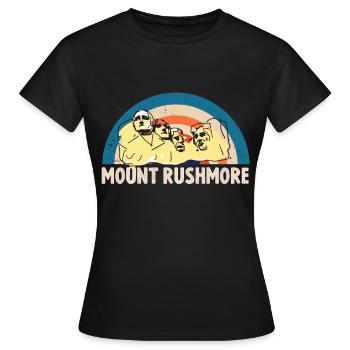 Mount Rushmore Président du Dakota du Sud États-Unis - T-shirt Femme - noir - Devant - AI Model Female 172 dark (172cm)