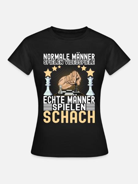 Schach Schachspieler - Frauen T-Shirt - Schwarz
