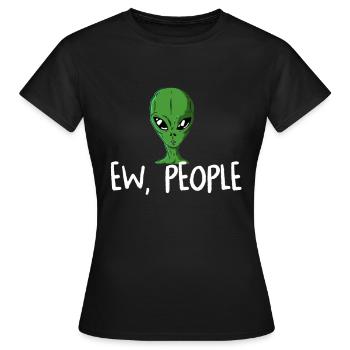 Alien - Frauen T-Shirt - Schwarz - Vorne - AI Model Female 172 dark (172cm)