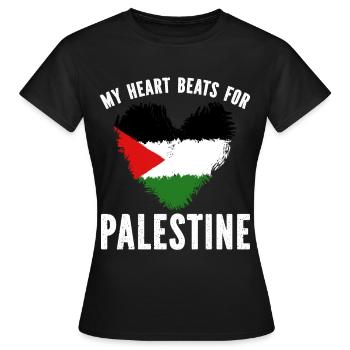 Palestine Gift Free Palestine Gaza Strip - Women's T-Shirt - black - Front - AI Model Female 172 dark (172cm)