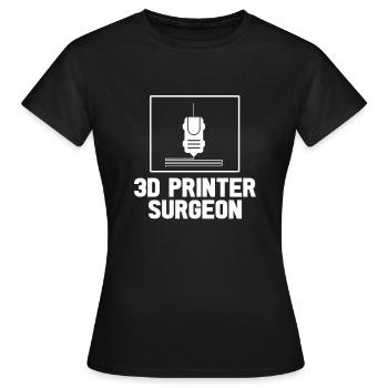 3D-Drucker Druckmaschine Technik Technologie Hobby - Frauen T-Shirt - Schwarz - Vorne - AI Model Female 172 dark (172cm)