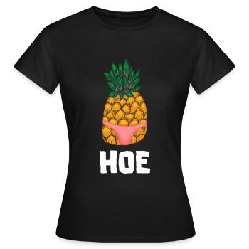 Ananas Tropical Hawaii Cadeau Enfants Hommes Fruits - T-shirt Femme - noir - Devant - AI Model Female 172 dark (172cm)