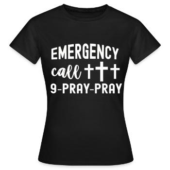 Chrétiens Religion Bible évangélique Église jésus - T-shirt Femme - noir - Devant - AI Model Female 172 dark (172cm)