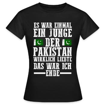 Pakistan Pakistaner Pakistanisches - Frauen T-Shirt - Schwarz - Vorne - AI Model Female 172 dark (172cm)