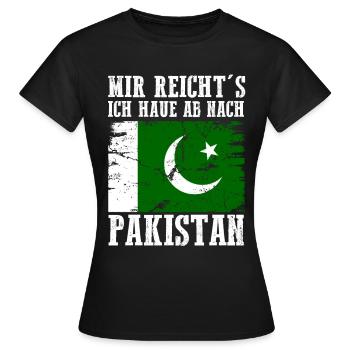 Pakistan Pakistaner Pakistanisches - Frauen T-Shirt - Schwarz - Vorne - AI Model Female 172 dark (172cm)