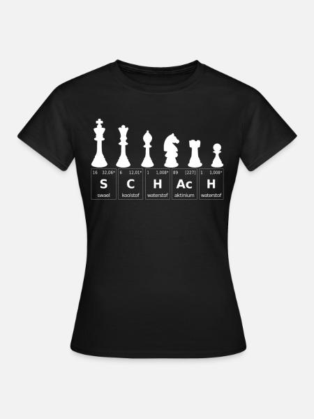 Schach Schachspieler - Frauen T-Shirt - Schwarz