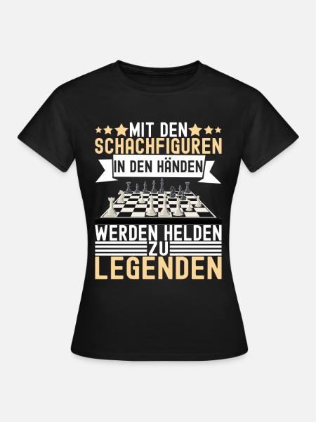 Schach Schachspieler - Frauen T-Shirt - Schwarz