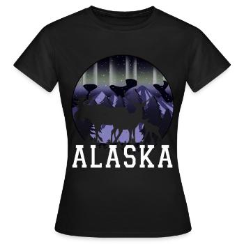 Alaska - Women's T-Shirt - black - Front - AI Model Female 172 dark (172cm)