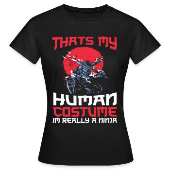 Ninja Gift Karate Ninjutsu Judo Samurai Japan - Women's T-Shirt - black - Front - AI Model Female 172 dark (172cm)