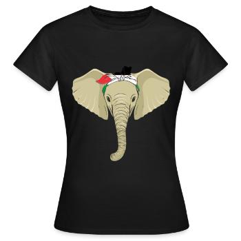 Palästina Palestine Filistin Palästinensisch - Frauen T-Shirt - Schwarz - Vorne - AI Model Female 172 dark (172cm)