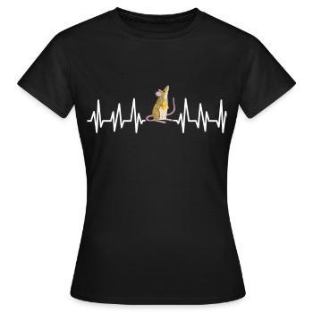 Maus - Frauen T-Shirt - Schwarz - Vorne - AI Model Female 172 dark (172cm)
