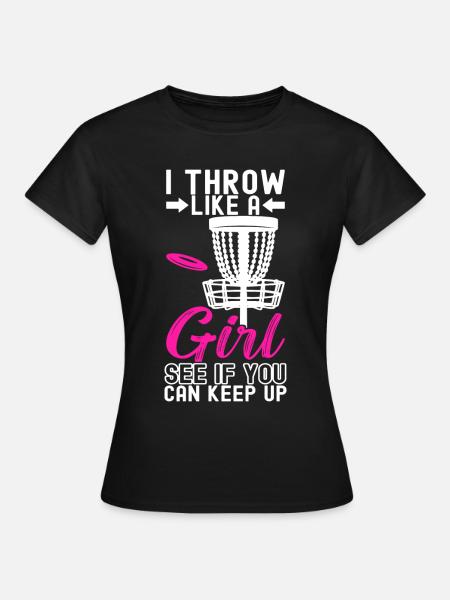 Disc Golf Disc Golfer - Frauen T-Shirt - Schwarz