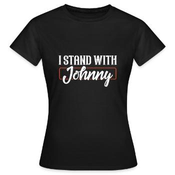 Représentez Johnny - T-shirt Femme - noir - Devant - AI Model Female 172 dark (172cm)