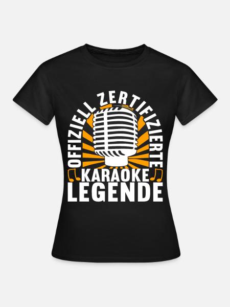 Karaoke Karaokeabend - Frauen T-Shirt - Schwarz