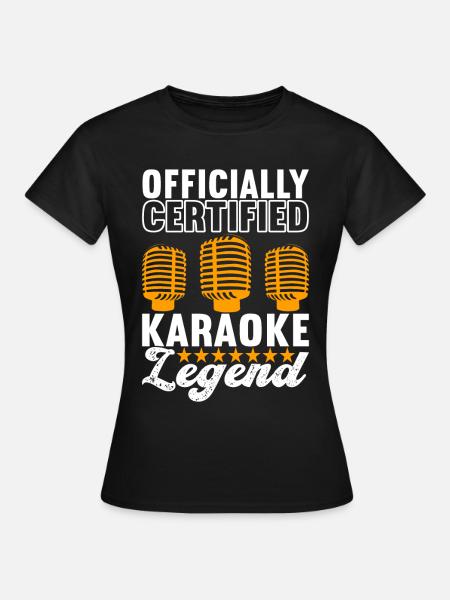 Karaoke Karaokeabend - Frauen T-Shirt - Schwarz