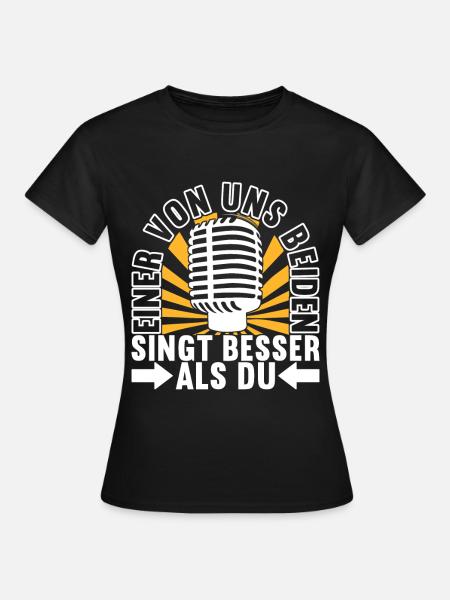 Karaoke Karaokeabend - Frauen T-Shirt - Schwarz