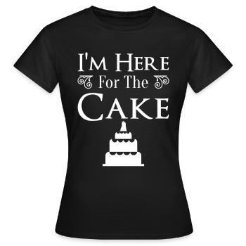 Fête de mariage Gâteau de mariage - T-shirt Femme - noir - Devant - AI Model Female 172 dark (172cm)