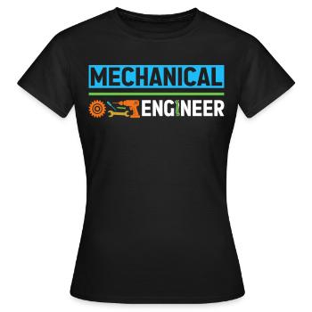 Ingénieur en mécanique Génie mécanique - T-shirt Femme - noir - Devant - AI Model Female 172 dark (172cm)