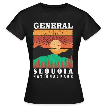 Sequoia Nationalpark Mammutbäume General Nevada So - Frauen T-Shirt - Schwarz - Vorne - AI Model Female 172 dark (172cm)