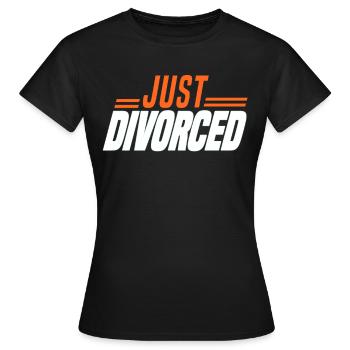 Divorce Séparation Mariage Ex Partie au divorce - T-shirt Femme - noir - Devant - AI Model Female 172 dark (172cm)
