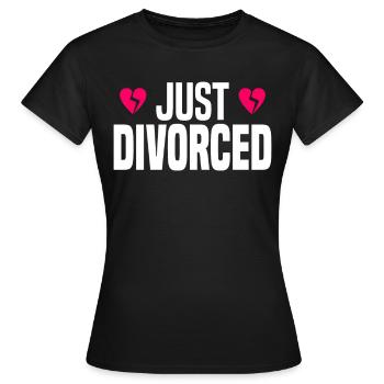 Divorce Séparation Mariage Ex Partie au divorce - T-shirt Femme - noir - Devant - AI Model Female 172 dark (172cm)