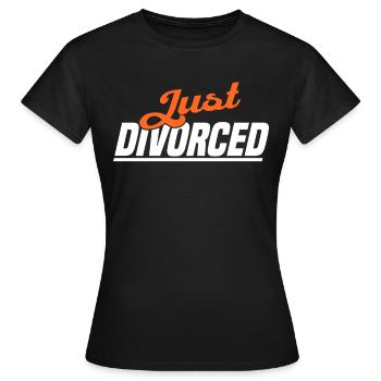 Divorce Séparation Mariage Ex Partie au divorce - T-shirt Femme - noir - Devant - AI Model Female 172 dark (172cm)