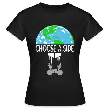 Naturschutz Klima Naturschützer Meer - Frauen T-Shirt - Schwarz - Vorne - AI Model Female 172 dark (172cm)