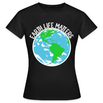 Naturschutz Klima Naturschützer Meer - Frauen T-Shirt - Schwarz - Vorne - AI Model Female 172 dark (172cm)