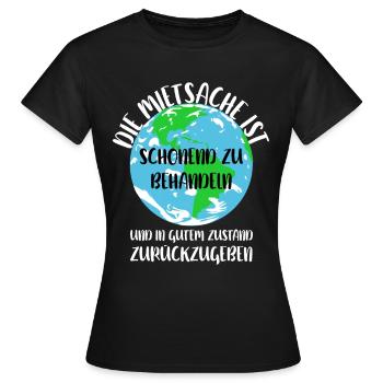 Naturschutz Klima Naturschützer Meer - Frauen T-Shirt - Schwarz - Vorne - AI Model Female 172 dark (172cm)