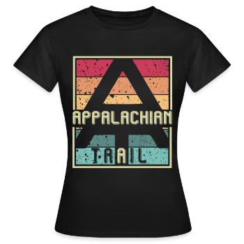 Sentier des Appalaches Sentiers de randonnée souvenirs - T-shirt Femme - noir - Devant - AI Model Female 172 dark (172cm)