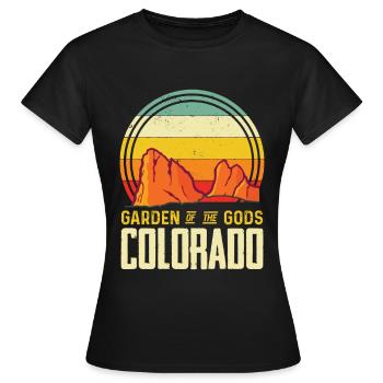 Garten der Götter Nationalpark Colorado Andenken - Frauen T-Shirt - Schwarz - Vorne - AI Model Female 172 dark (172cm)