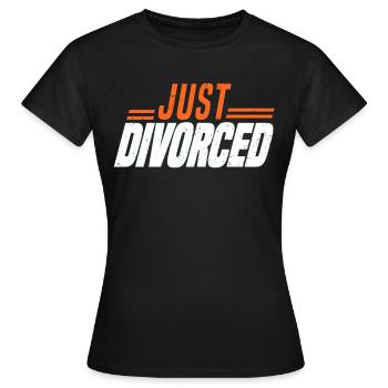 Divorce Séparation Mariage Ex Partie au divorce - T-shirt Femme - noir - Devant - AI Model Female 172 dark (172cm)