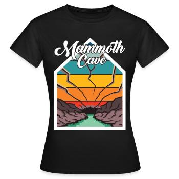 Randonnée dans le parc national de Mammoth Cave Kentucky - T-shirt Femme - noir - Devant - AI Model Female 172 dark (172cm)