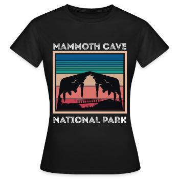 Mammoth Cave Souvenir Parc national du Kentucky - T-shirt Femme - noir - Devant - AI Model Female 172 dark (172cm)
