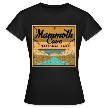 Mammoth Cave Kentucky National Park Souvenir - T-shirt Femme - noir - Devant - AI Model Female 172 dark (172cm)