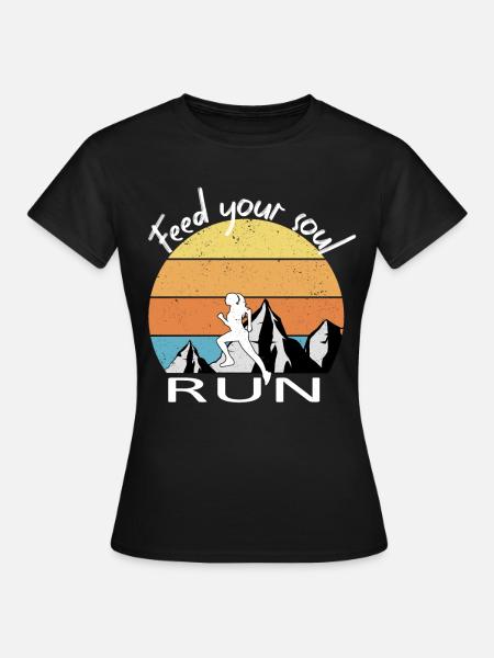 Trail Running - Frauen T-Shirt - Schwarz