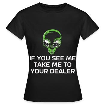 Étranger - T-shirt Femme - noir - Devant - AI Model Female 172 dark (172cm)