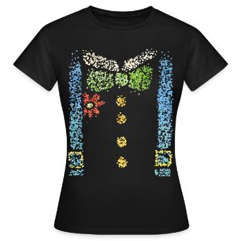 Costume Replacement Carnival Clown Clique Carnival Jeck - Women's T-Shirt - black - Front - AI Model Female 172 dark (172cm)